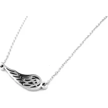 Náhrdelník Steel Jewelry Náhrdelník andělské křídlo z chirurgické oceli NH150210 dárkové balení zdarma