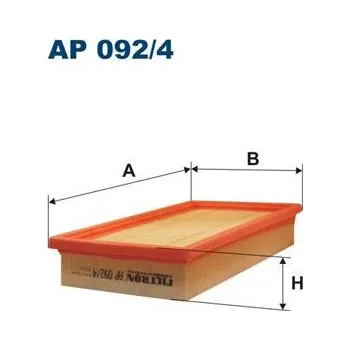 Vzduchový filtr Vzduchový filtr FILTRON AP 092/4