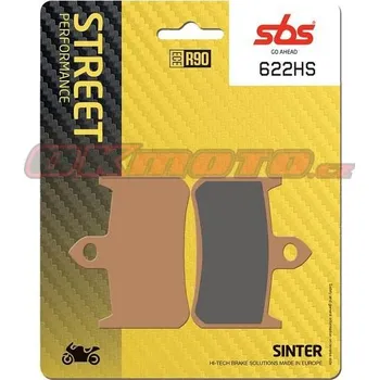 Brzdová destička Přední brzdové destičky SBS 622HS - Honda VTR 1000 F Firestorm, 1000ccm - 97-06
