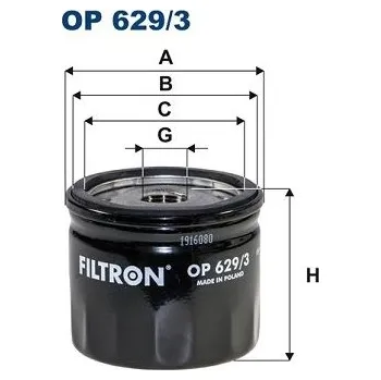 Autodíl Olejový filtr FILTRON OP 629/3