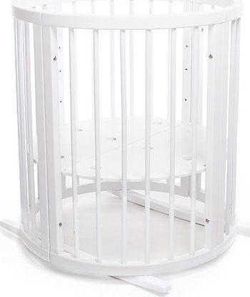 MIMIKO Postýlka kulatá 9v1 - Round White