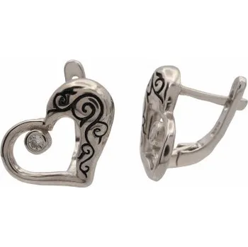 Náušnice Stříbrné náušnice s klasickým zapínáním