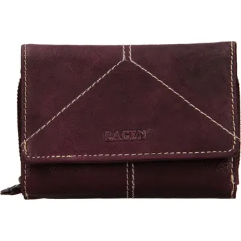 Peněženka Dámská kožená peněženka Lagen - fialová