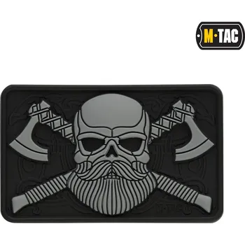 Nášivka Nášivka M-Tac Bearded Skull 3D - šedá