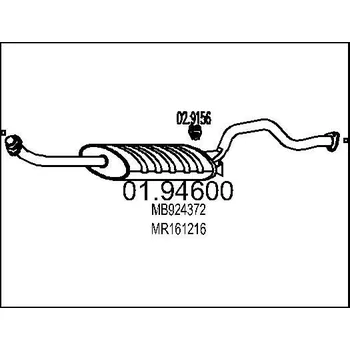 Auto-moto Zadní tlumič výfuku MTS 01.94600