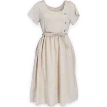 Dámské šaty Šaty letní 60917 Itálie barva: béžová