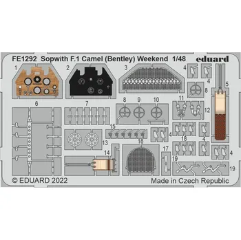 Volný čas Eduard 1/48 Sopwith F.1 Camel (Bentley) Weekend (EDUARD)