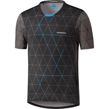 cyklistický dres Cyklistický dres Shimano MYOKO S.S. JERSEY, black-grey Velikost: XL