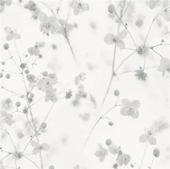 Tapeta Vliesové tapety na zeď luční květy šedé 38726-3