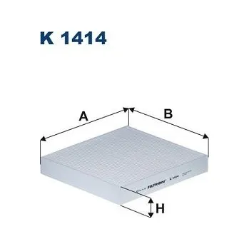 Autodíl Filtr, vzduch v interiéru FILTRON K 1414