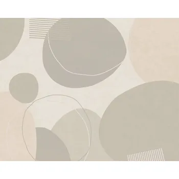 Tapeta Vliesová tapeta retro, geometrická béžová, krémová 385954 / Tapety na zeď 38595-4 Geo Effect (0,53 x 10,05 m) A.S.Création