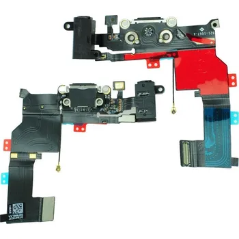 OEM Flex kabel iPhone 5S + konektor nabíjení - černá
