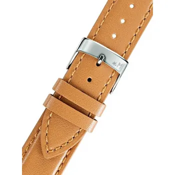 Řemínek na hodinky Kožený řemínek Morellato Naxos 5391D15.046 M, hnědý, recyklovaný materiál - 18 mm