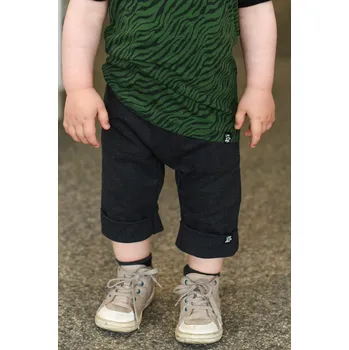 Pánské kraťasy tmavě šedé kraťasy z recyklované bavlny