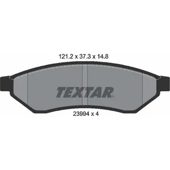 Brzdová destička Sada brzdových destiček, kotoučová brzda TEXTAR 2399401