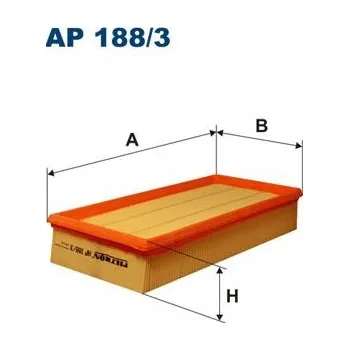 Vzduchový filtr Vzduchový filtr FILTRON AP 188/3