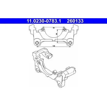 Brzdový třmen Držák, brzdový třmen ATE 11.0230-0783.1