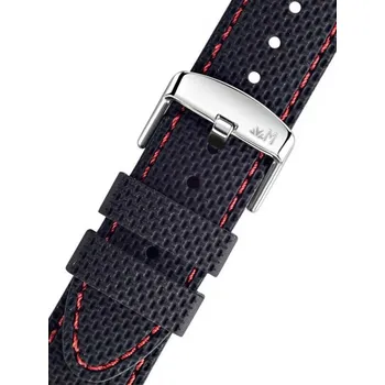 Řemínek na hodinky Silikonový řemínek Morellato Livenza 5275187.883 M, černý, Quick Release