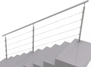 Zábradlí UMAKOV Nerezové lankové zábradlí na schody 3000 x 900 mm