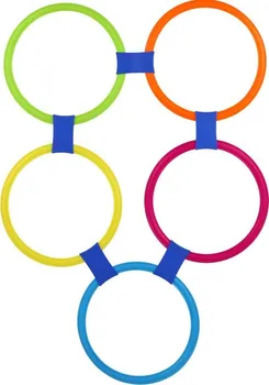 Hračka na písek Teddies Kruhy skákací barevné 10 ks