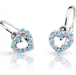 Cutie Jewellery zlaté dětské naušnice C2157B-Arctic Blue