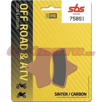 Brzdová destička Přední brzdové destičky SBS 758RSI - Artic Cat TRV 4x4, 500ccm - 03>04