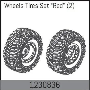 RC náhradní díl 1230836 - Beadlock Wheel Set128*65mm - Red (2) Absima - RC_106699