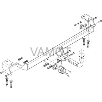 Tažné zařízení Tažné zařízení Toyota Auris Hybrid 5D (2013 - 2018) (5382)