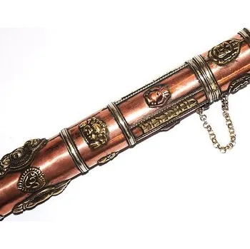 Čajovna TUBUS NA TYČINKY, kov, měděná patina