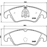 Sada brzdových destiček, kotoučová brzda BREMBO P 85 098