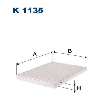 Autodíl Filtr, vzduch v interiéru FILTRON K 1135
