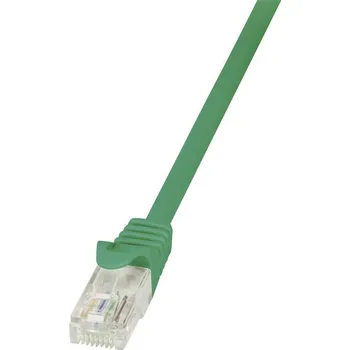Datový kabel LogiLink CP2075U RJ45 síťové kabely, propojovací kabely CAT 6 U/UTP 5.00 m zelená s ochranou 1 ks