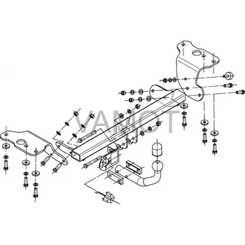 Tažné zařízení Tažné zařízení Toyota Auris 3/5D (2006 - 2012) (548)
