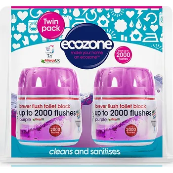 WC čistič Ecozone osvěžovač a čistič WC DUO PACK Indigo 2x95g Ecozone osvěžovač a čistič WC DUO PACK Indigo 2x95g