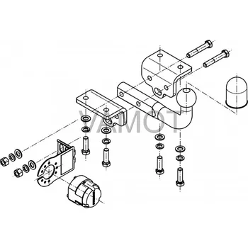 Tažné zařízení Tažné zařízení VW Amarok Pickup (nárazník se stupínkem) (2010 a novější) (1528)