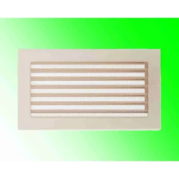 Krbová vložka KRATKI mřížka 17x30 krémová s žaluzií