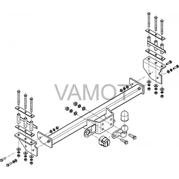 Tažné zařízení Tažné zařízení Nissan Patrol (Y61) (1998 - 2010 (Y61)) (5040)
