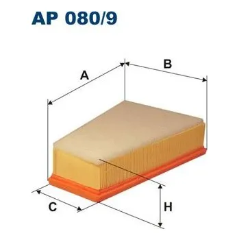 Vzduchový filtr Vzduchový filtr FILTRON AP 080/9