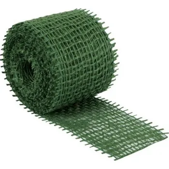 Stuha Bellatex Jutový dekorační pásek, tmavě zelený - 3m x 4 cm