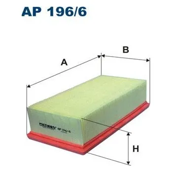 Vzduchový filtr Vzduchový filtr FILTRON AP 196/6