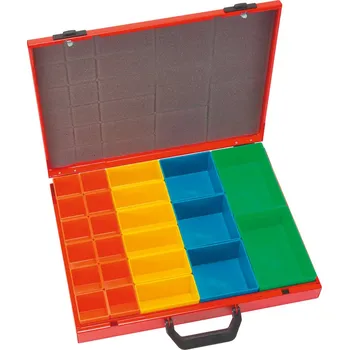 kovový kufřík, 23 boxů