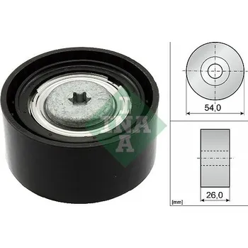 Auto-moto Vratná/vodicí kladka, klínový žebrový řemen Schaeffler INA 532 0672 10