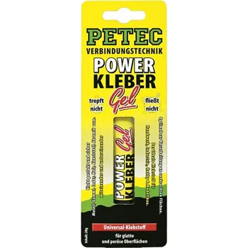 Průmyslové lepidlo PETEC Univerzální gelové lepidlo, 20 g - blistr