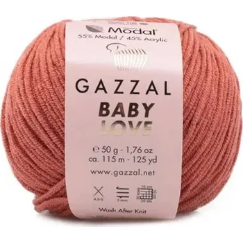 Příze Příze Baby Love 1642 rezavá Gazzal