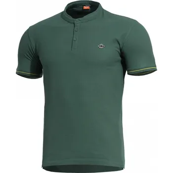 Pánské oblečení Polokošile Pentagon Levantes Henley Stripes - zelená, M