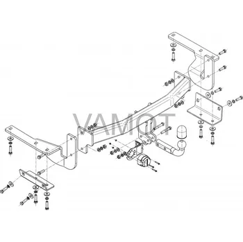 Tažné zařízení Tažné zařízení Toyota Highlander III (2014 - 2019) (5415)