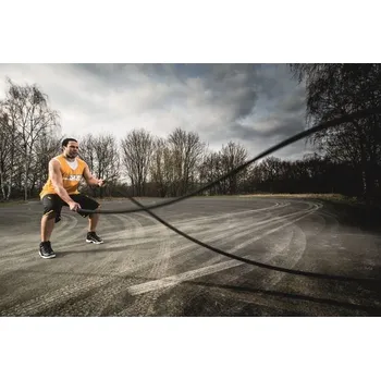 Lano Bojové lano PES 32 mm, délka 10 m, černé