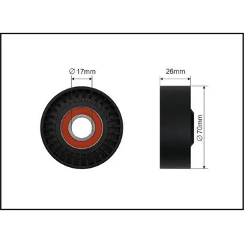Auto-moto Napínací kladka, žebrovaný klínový řemen CAFFARO 01-84