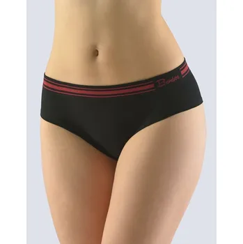 Kalhotky Dámské kalhotky Gina 04028P černá/kofola M/L