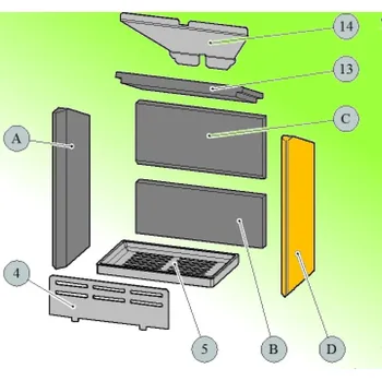 Krbová kamna HAAS+SOHN Cihla 30x225x480; ND 0422017005504